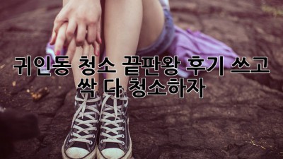 귀인동 청소 끝판왕🧹✨ 후기 쓰고 싹- 다 청소하자!